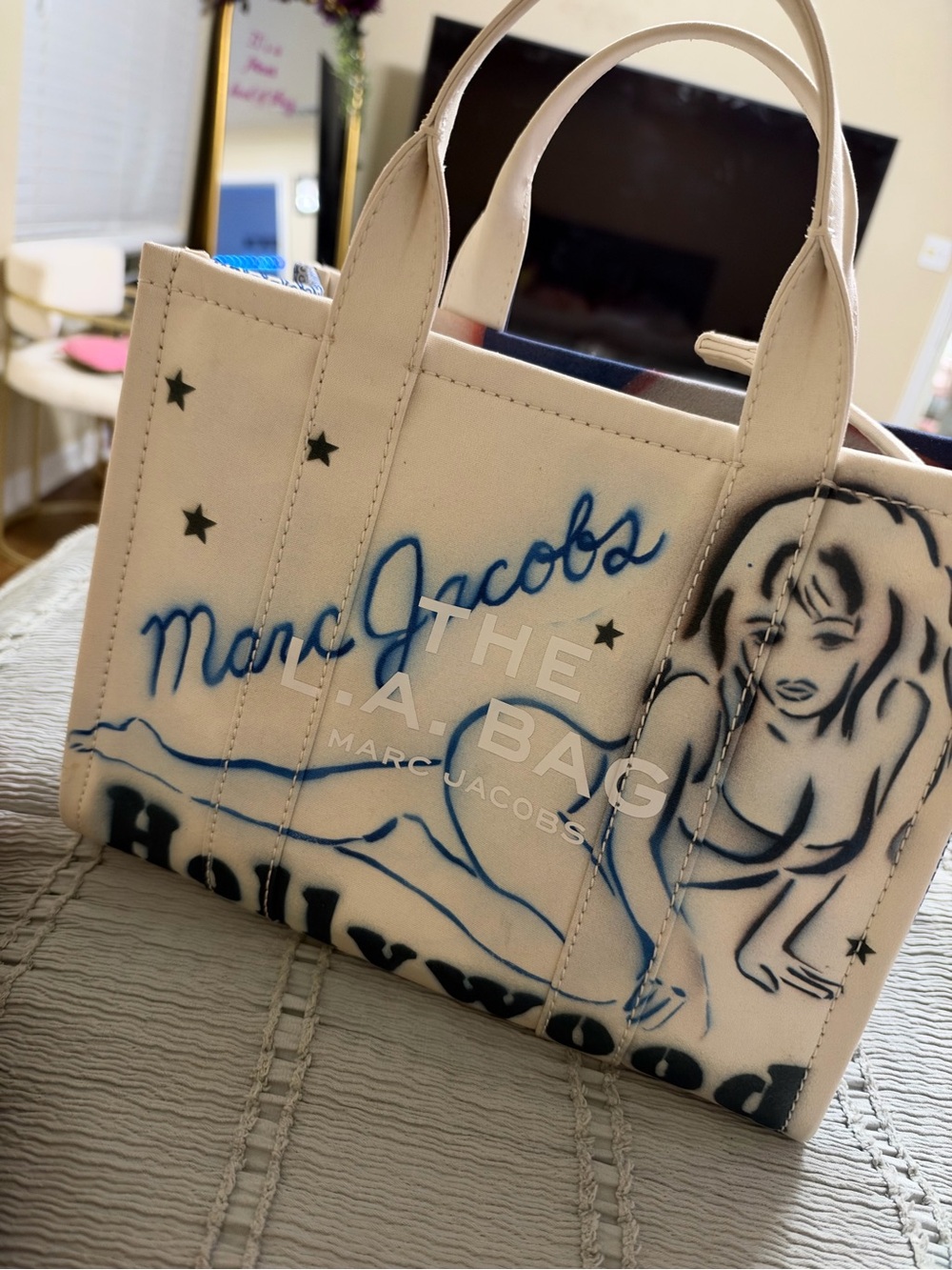 RARE DISCONTINUED Marc Jacobs LA City Tote Angelyne Billboard La La Land Bag NWT